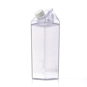 1pcs bouteilles d'eau boîte de lait amusant transparent mode boisson carton bouilloire cadeau parfait boisson carton bouilloire pour jus café thé 2082 v2