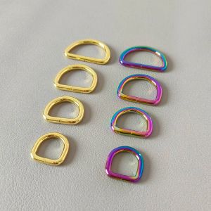 1 -stcs gelaste metalen d -ringen voor tas portemonnee riembandjes