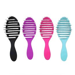 Brosse humide, peigne, outil de barbier, outils de coiffure, Anti-emmêlement, antistatique, Massage de la tête, peigne magique, 1 pièce