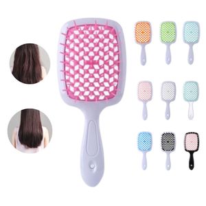 1pcs Wide Teeth Air Cushion Combs Women Scalp Massage Hair Brush Curly Hair Hollowing Out Janeke Comb Hairdressing Tool