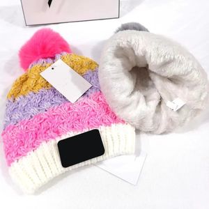 1pcs Winter kinderen Kerstmutsen Reizen jongen Mode kind Mutsen Skullies Chapeu Caps Katoen Skimuts meisje grijze hoed warm houden cadeau roze kleur Dubbel verdikt 4-14