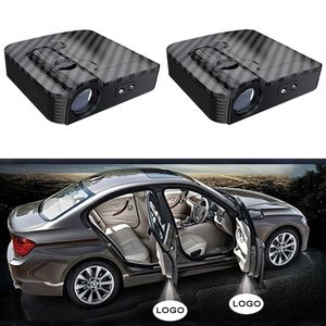 1 UNIDS Inalámbrico Puerta de Coche Led Proyector Láser de Bienvenida Logo Shadow Light Universal Car-styling Car Interior Laser Emblem Lamp Kits