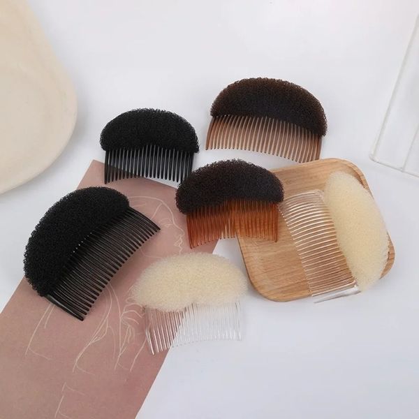 1PCS Femmes Fashion Hair Styling Fashion Portable Sponge Clip Stick Bun Brain Traid Toind Hair Accessoires modélisation du peluche