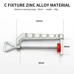 1PCS ALLIAGE ZINC G CRAMP WOODWORKING STRONG C-Type Fast Metal Power Power Fixing Clamp Brif Blamp Board Fixing Tool