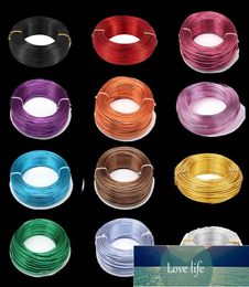1 Roll Aluminio Alambre Hallazgos de joyas para joyas que fabrican pulsera de collar de bricolaje 08 mm 1 mm 15 mm 2 mm 3 mm 4 mm 5 mm 6 mm 23 colores5526689