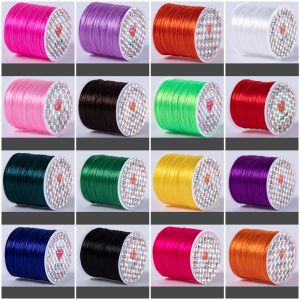 1Roll / lot 60m Cordon de perles de cristal élastique fort pour bracelets Collier Stretch Thread Cords Ligne de la ligne de bricolage