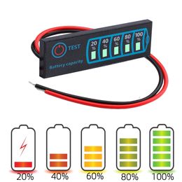 Indicateur de niveau de batterie au plomb 1S-8S 18650 Li-ion Lipo Lithium 5-30V, testeur, affichage LCD, Module de mesure de capacité, compteur de tension