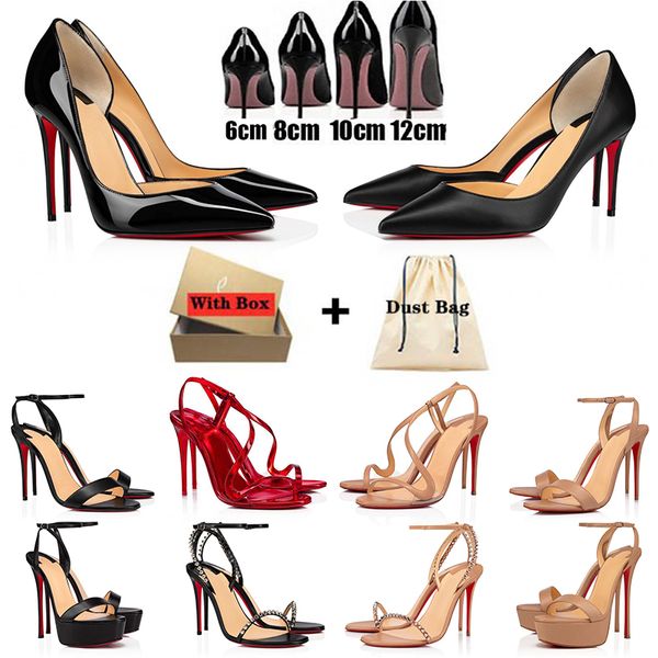 christians louboutins red bottoms heels women Vestidos de lujo zapatos diseñador de la parte inferior roja tacones altos tacones altos mujeres so Kate tacones altos 【code ：L】