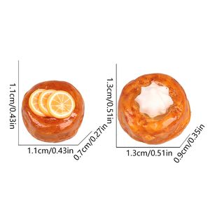 1set 1:12 Dollhouse Miniature Fruit tarte Assiette pain pain plateau aliment petit déjeuner modèle jouet house de cuisine de cuisine accessoires de décoration