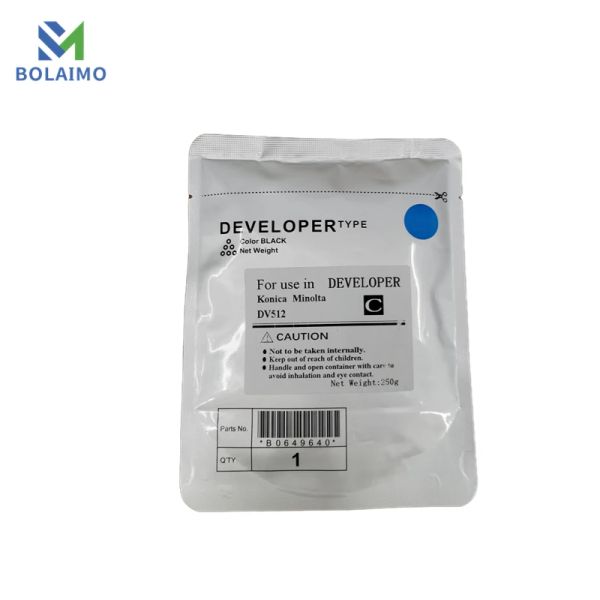 1Set 250G DV512 Desarrollador de origen para Konica Minolta Bizhub C221 C224 C281 C284 C364 C454 C554 Color 250G Desarrolladores de copiadores DV512