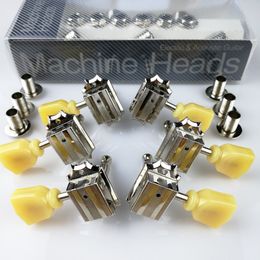 1set 3R-3L Vintage Deluxe Guitar Hine Heads Taillers pour les chevilles Gibson USA Nickel Tuning (avec emballage)