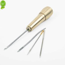 1Set Canvas Lederen Tent Naaien Priem Hand Stitcher Leer Naald Kit Voor DIY Hand Stiksels Leer Craft Reparatie Tools