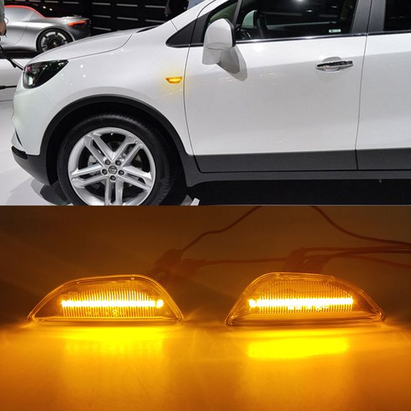1set Dynamique LED Marqueur de latéral à LED Flowing Signal Signal Signal Signal Lampe blinker pour Opel Mokka x Chevrolet Trax 2013-2020 Buick Encore