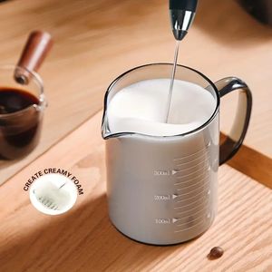 1 ensemble, mousseur à lait électrique, mousseur à lait portatif puissant, agitateur à café, mélangeur de boissons en acier inoxydable pour café, mini cafetière électrique sans fil