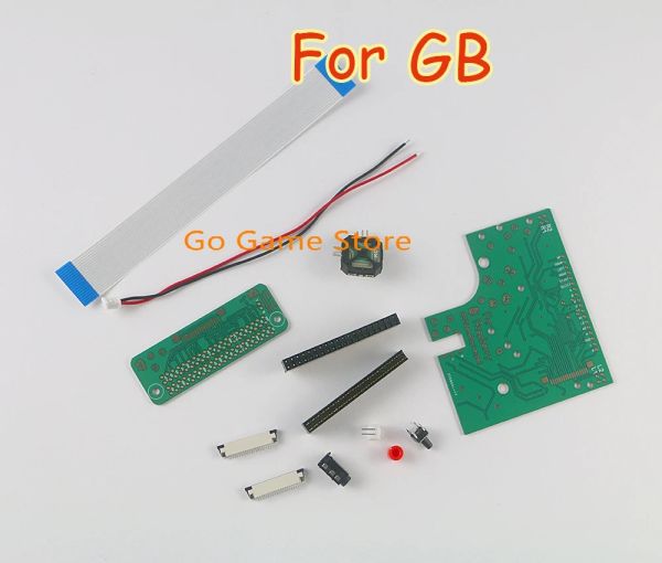 1set pour ra spberry pi gbz pour le jeu boy gb zéro dmg-001 bricolage 6 boutons PCB carter commutateur connecteur de fil