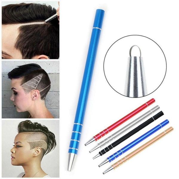 1 ensemble ciseaux à cheveux coiffure magique graver barbe copeaux de cheveux sourcils sculpter stylo cisailles tatouage barbier tondeuses