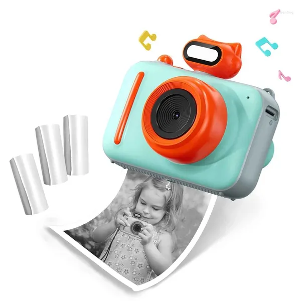 Appareil photo numérique pour enfants, impression instantanée, 48 MP, jouet Portable, avec 3 papiers d'imprimante, 1 ensemble