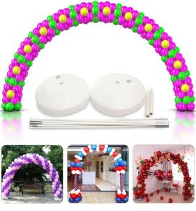 1set Large Balloon Balloon Arch Colonne Stand Cadre Base Base for Wedding Birthday Party Decoration Q1904299421043