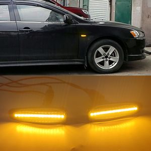 1Set LED Richtingaanwijzer Lamp Voor Mistubishi Outlander Sport Mirage Sport Lancer Evolution X Auto Dynamische Side Marker Blinker