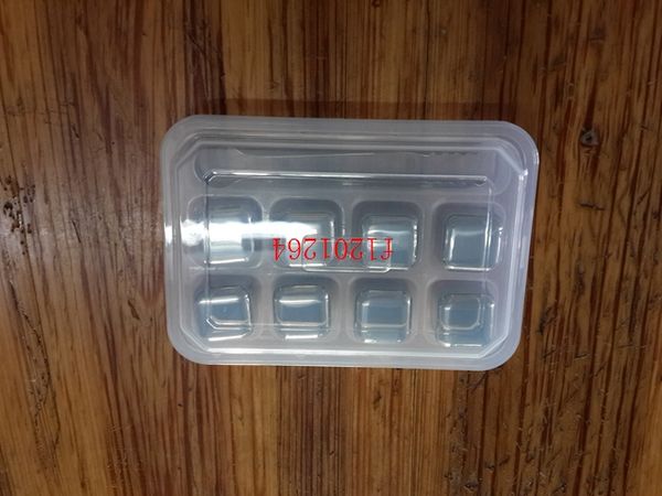 1set veel Rvs Whiskey Stenen Ijsblokjes Gletsjer Koeler Steen Whiskey Rotsen 8pc ijsblokje 1pcs clip254a