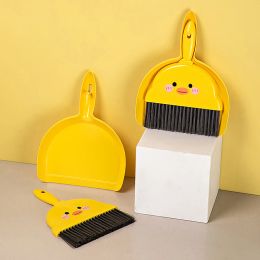 1Set Mini Desktop Broom Dustpan Suit Multipurpose Student Cleaning Supplies Huishouden voor Kindergarten Student Clean Tool