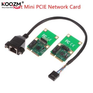 1set Network Cards Mini PCIe Network Carte 1000Mbps Gigabit Ethernet RJ45 Adaptateur réseau LAN pour le connecteur PCI-E ordinateur PC-E