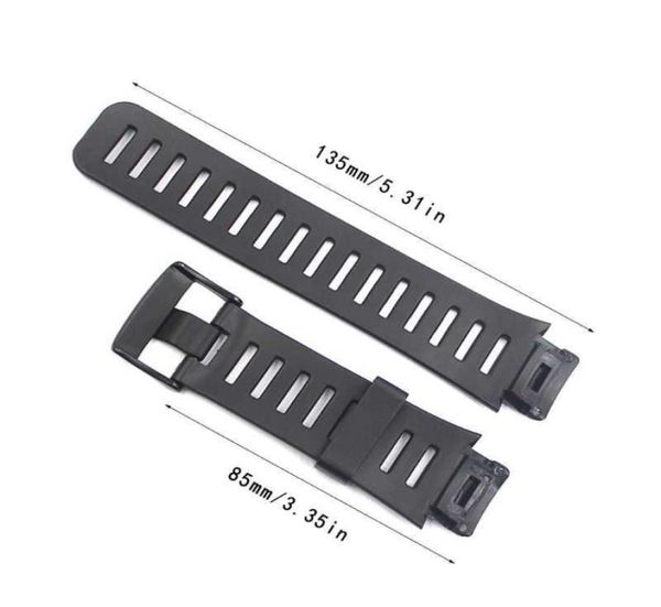 1set Band de montre en caoutchouc Soft Metal Buckle STRAP pour Suunto Xlander Smart Watch Accessories Kit H09157510959