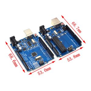 1set Uno R3 Box officiel ATMEGA16U2 / UNO + WIFI R3 MEGA328P CHIP CH340G pour Arduino UNO R3 Board de développement Wemos ESP8266