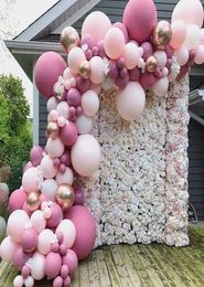 1 Juego de decoración de boda, globos, guirnalda, arco, globo de confeti, globo de boda, decoración de fiesta de cumpleaños, Baby Shower para niños F12228548001