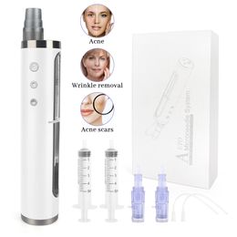 1st y 3st Microneedle para Anti Acné Pore Shrink Derma Pen Hydra Mesoterapia Pistola Crecimiento del cabello Hidratante Piel Apretar Mesogun