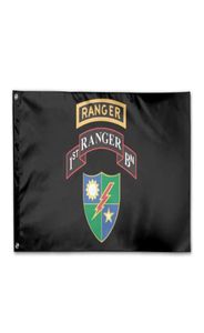 1er bataillon 75e régiment de Rangers drapeaux bannières 3039 x 5039 pieds 100D Polyester production rapide couleurs vives avec deux laiton Gro4822285