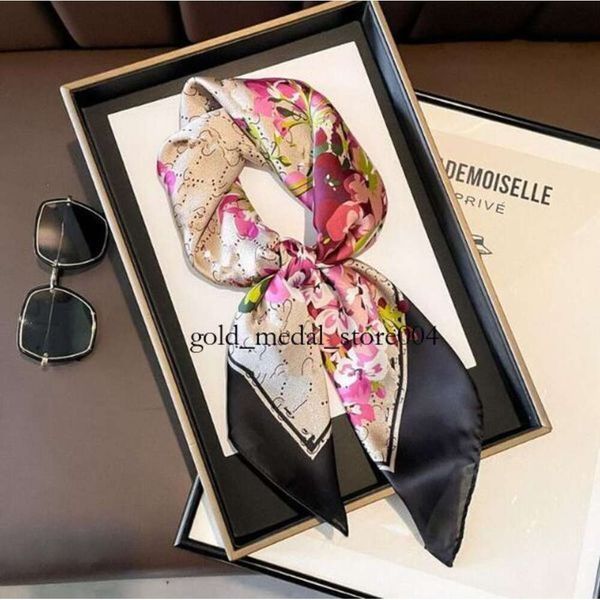 1Style Foulard En Soie Foulards Pour Femmes Hiver Luxueux Écharpe Haut De Gamme Classique Lettre Motif Designer Châle Foulards Nouveau Cadeau Facile À Assortir Doux Au-dessus 876