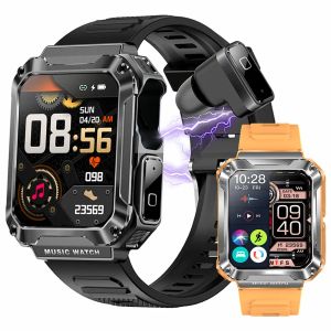 1T 2024 Nieuwe T93 Smart Watch 3 in 1 TWS oortelefoons 4 GB grote geheugen Bluetooth Call 1.96 Scherm Lokale muziek Earbuds Sports Men Smartwatch