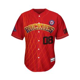 1th8 Men's Polos fabricantes al por mayor de camisa de béisbol de alta calidad de alta calidad camiseta de hip-hop de estilo de béisbol de estilo original