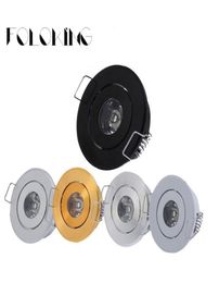 1W 3W MINI ROUND HIGH POWER LED Plafond en retrait des lampes lumineuses LED Downlights pour le salon Cabinet chambre 9576093