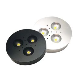 1W 3W sous les lumières de l'armoire LED Downlights Puck Spot Light for Kitchen Closet Furniture Lighting 12V LED lampe