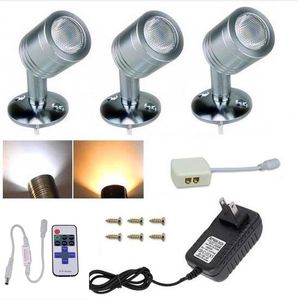 1W dimbare led spot licht kast puck schijnwerpers downlight voor keuken display teller sieraden kast kast showcase lamp