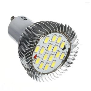 1x 10x GU10 7W 640LM 16 LED 5630 SMD bombilla de foco de ahorro de energía lámpara para el hogar accesorio de iluminación tipo araña blanco puro AC85-265V