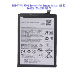 1x5000 mAh SCUD-WT-W1 WT-N1 Vervangende Batterij Voor Samsung Galaxy A22 5G SM-A226 SM-A226B F42 5G Batterijen