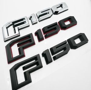 1x autocollant latéral de voiture F150 noir rouge argenté, Badge d'emblème arrière de hayon, plaque signalétique 3D Premium de remplacement pour 20152018 F1503939477