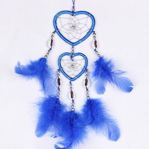 1x Feather Dream Catcher Wind Chimes auto interieur muur Dreamcatcher ornamenten geschenken voor Valentijnsdag