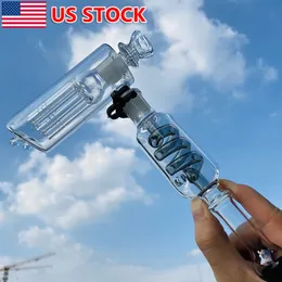 1x Freeze Pipes Bobina Bubbler Glass Bongs Percolator Filter Hookah accesorio