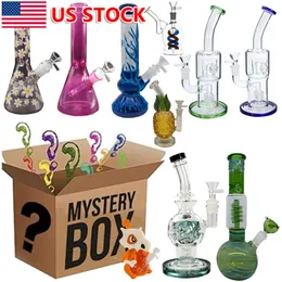 1x Glass bong pesado fumar vaso pipa de agua Caja ciega de vaso