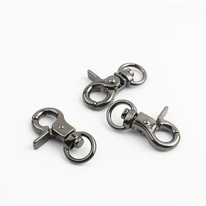 1x Metal Tiny Snap Hook Trigger Lobster Clasps Clips Spring Gate Cuir Craft Tiny Pet Lash Sac Bandoue Boute de porte Hooks