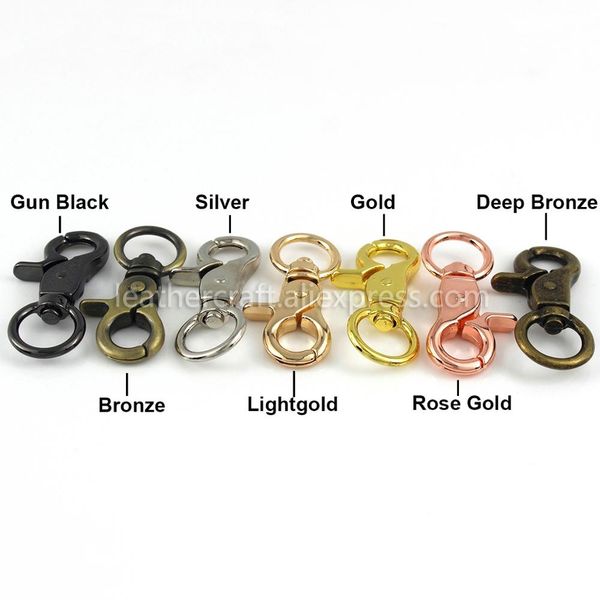 1x Solid Metal Snap Crochet Trigger Lobster Clasps Clips Spring Gate Cuir Craft Pet Lash Sac Bandon Beld Teléchain Hooks