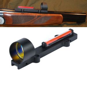 1x28 Tactische cirkel rode stip vezelbron Reflex zicht jagen op rode stip rifle scope shotgun rib rail