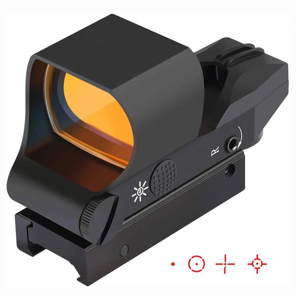 1x28x40mm Red Dot Sight Pistol Rifle Reflex Sight Réticules Réglables Sight 20mm Rail Red Dot Optics avec Picatinny Rail Mount