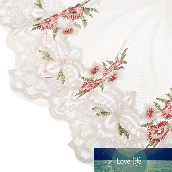 1yard 17cm maille dentelle bord ruban brodé fleur Applique couture artisanat accessoires pour robe de mariée vêtements décor