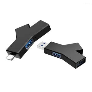 2.0 3.0 Hub Adapter Extender Splitter 3 Poorten USB/Type-C Data Transfer voor FlashDrive Card Reader PC Laptop USB-plug