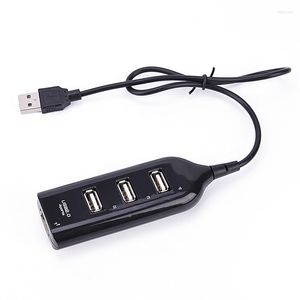 Adattatore hub USB splitter a 4 porte ad alta velocità 2.0 per computer portatile PC nero e può essere utilizzato solo singolarmente